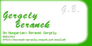 gergely beranek business card